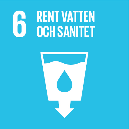 Ikon för FN:s globala mål Rent vatten och sanitet