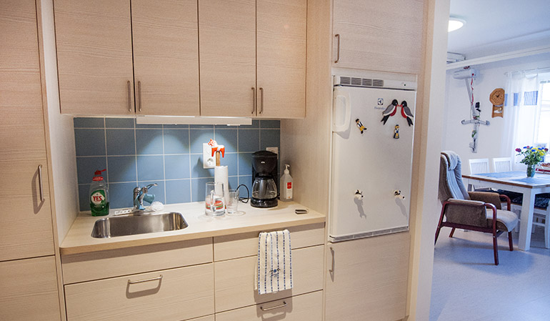 Bild på en lägenhet på Åsa vård- och omsorgsboende
