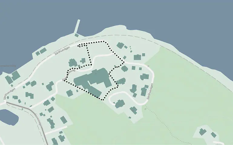 Planområde för Säröhus