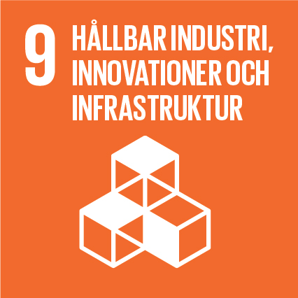 Ikon för FN:s globala mål Hållbar industri, innovationer och infrastruktur