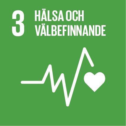 Ikon för FN:s globala mål Hälsa och välbefinnande